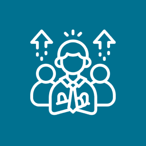 Team success and leadership illustration