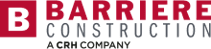 Barriere Construction emblem with bold text
