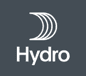 Hydro company logo on dark background
